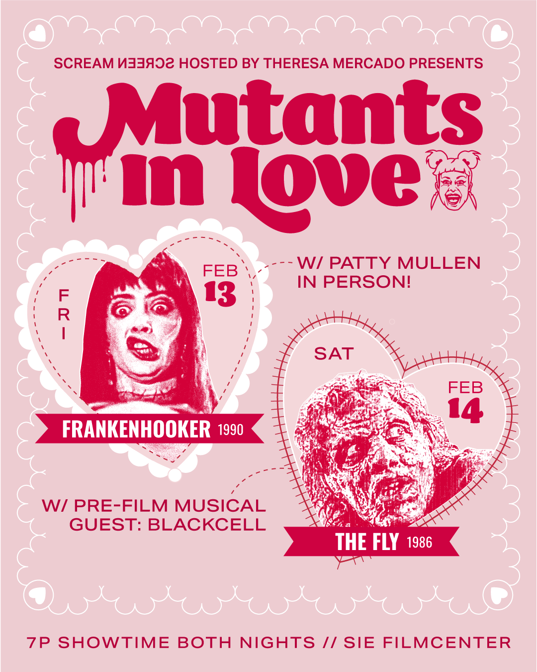 Scream Screen presents: MUTANTS IN LOVE! Feb. 13 & 14!