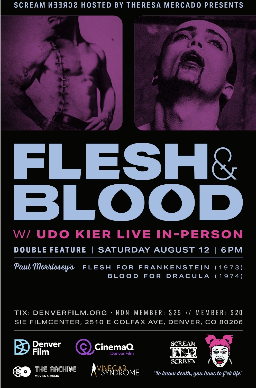 Scream Screen presents: Flesh & Blood w/ Udo Kier Live In-Person!