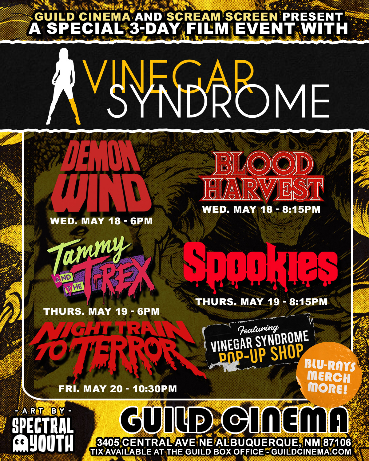 Vinegar Syndrome/Scream Screen at The Guild Cinema, Albuquerque